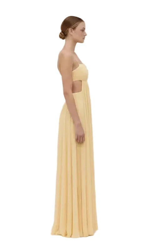 Luna Cutout Ruched Cami Maxi Dress
