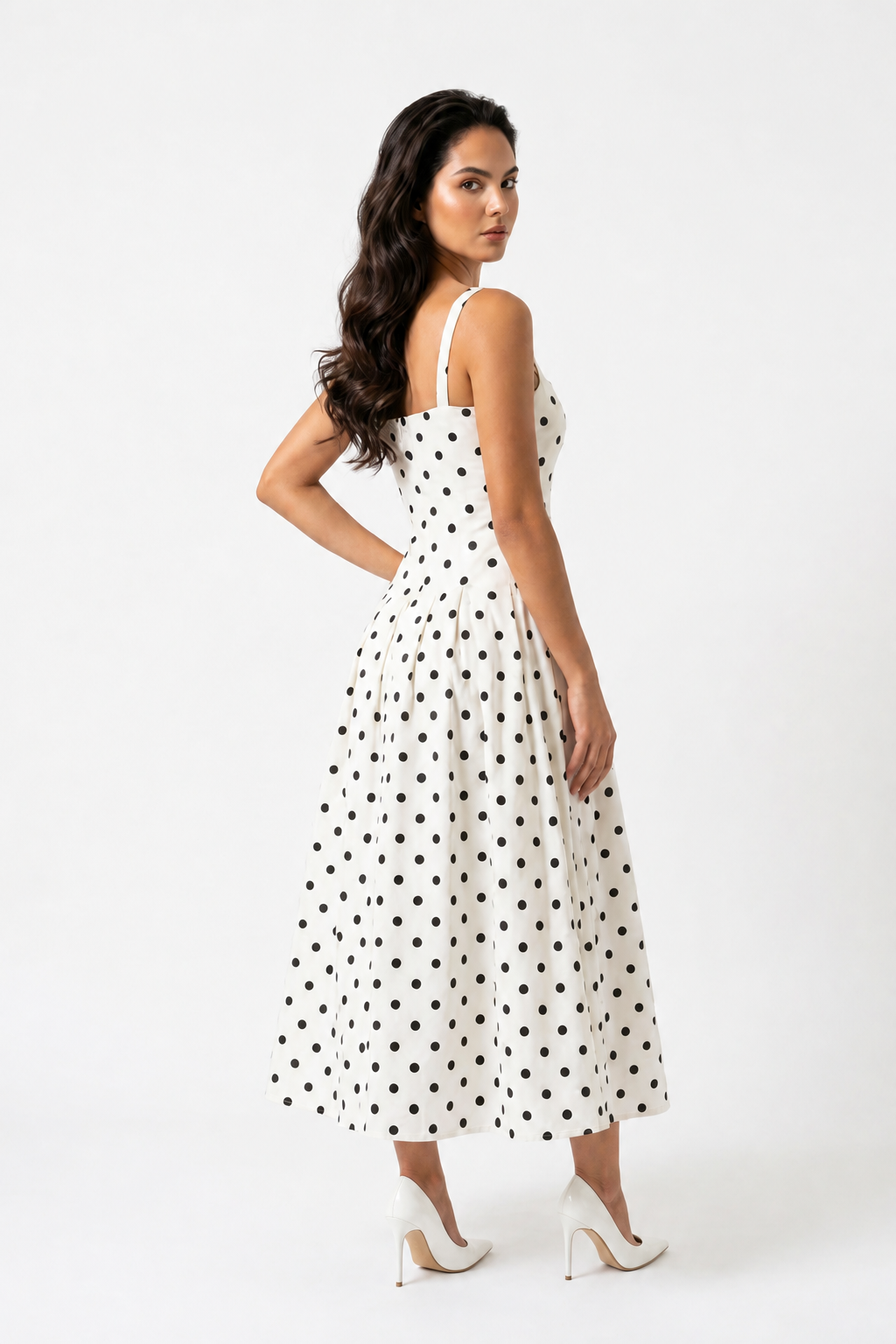 Monroe Polka Maxi Dress
