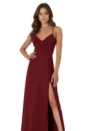 Alessia Crisscross Back Slit Maxi Dress