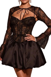 Sweetheart Lace Mini Dress Set