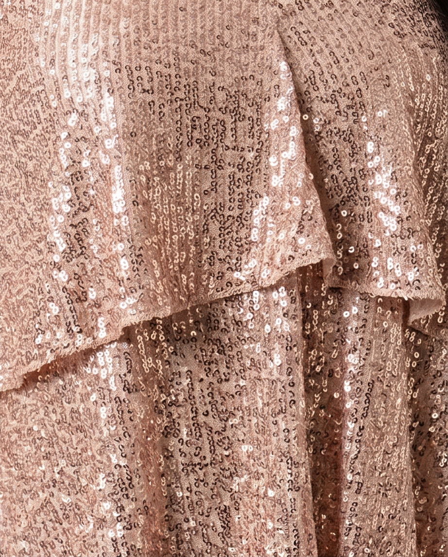 Shimmer Tie Mini Dress