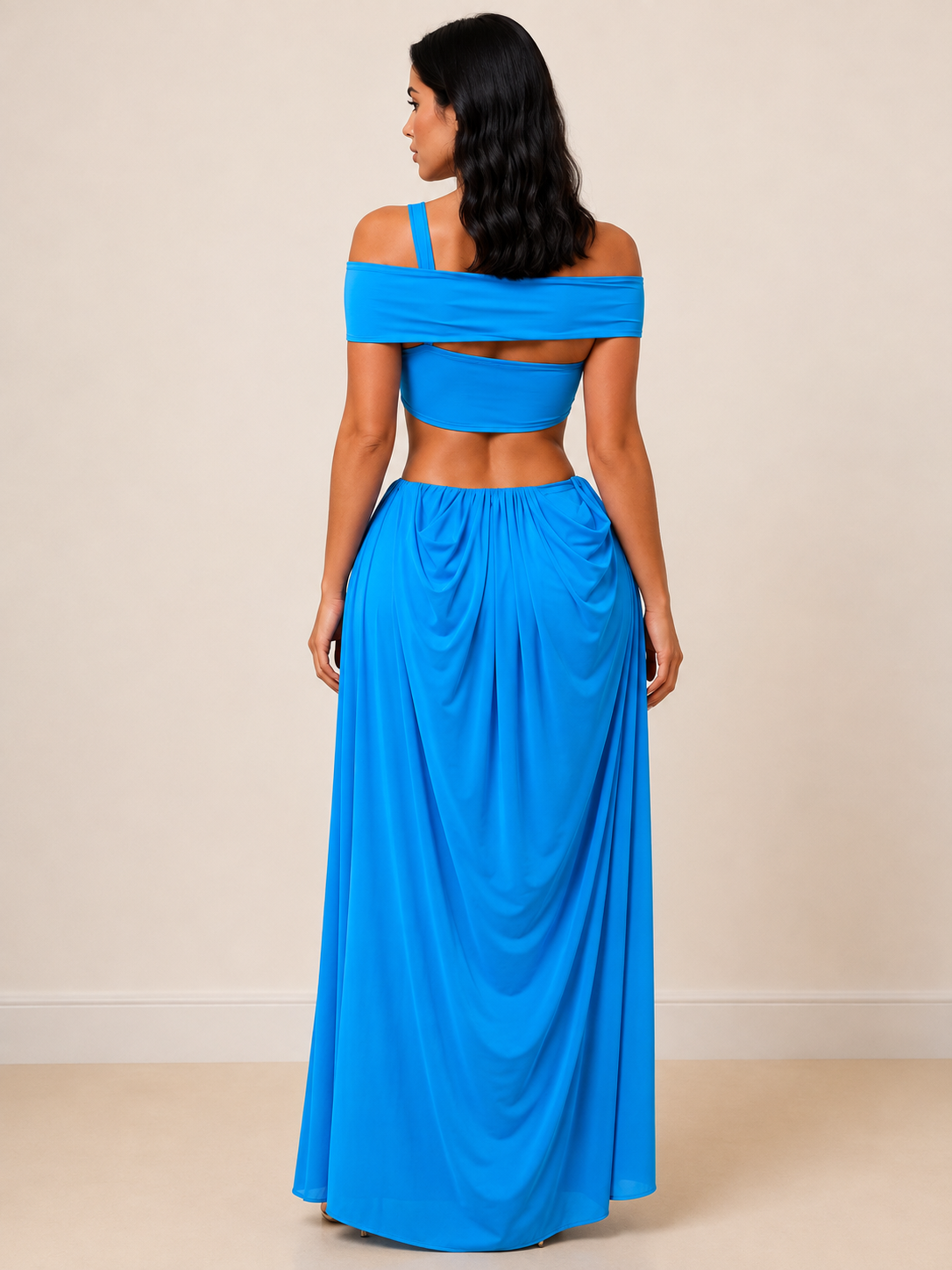 Rene Ruched Cutout Maxi Dress