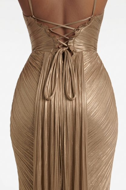 Lustre Corset Maxi Dress