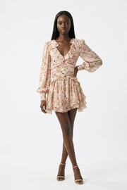 Floral Ruffle Mini Dress