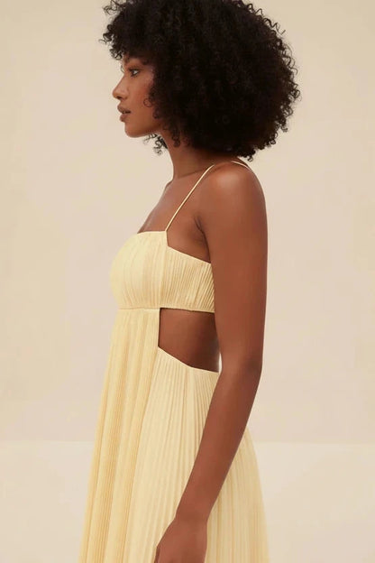 Luna Cutout Ruched Cami Maxi Dress