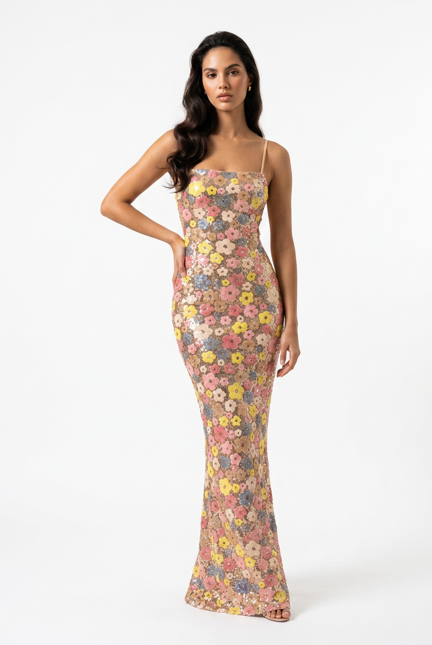 Monroe Sequin Maxi Dress