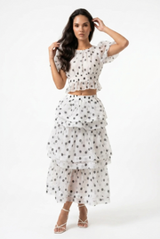 Polka Dot Puff Sleeve Set