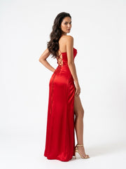 Sienna Satin Cowl Maxi Dress