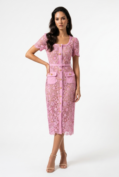Ellen Lace Midi Dress