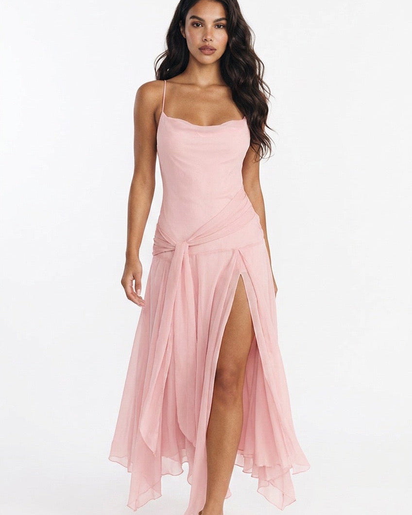 Slit Spaghetti Strap Dress