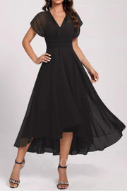 Seraphina Ruched Evening Midi Dress