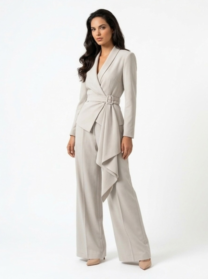 The Executive Belted Pants Set