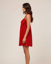 Rosalie Bow Strap Mini Dress