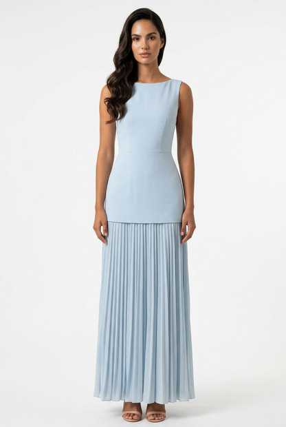 Valencia Pleated Maxi Skirt Set
