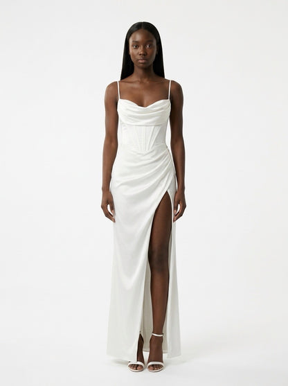 Sienna Satin Cowl Maxi Dress