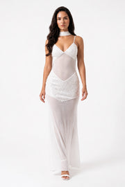 Celeste Sequin Mesh Maxi Dress