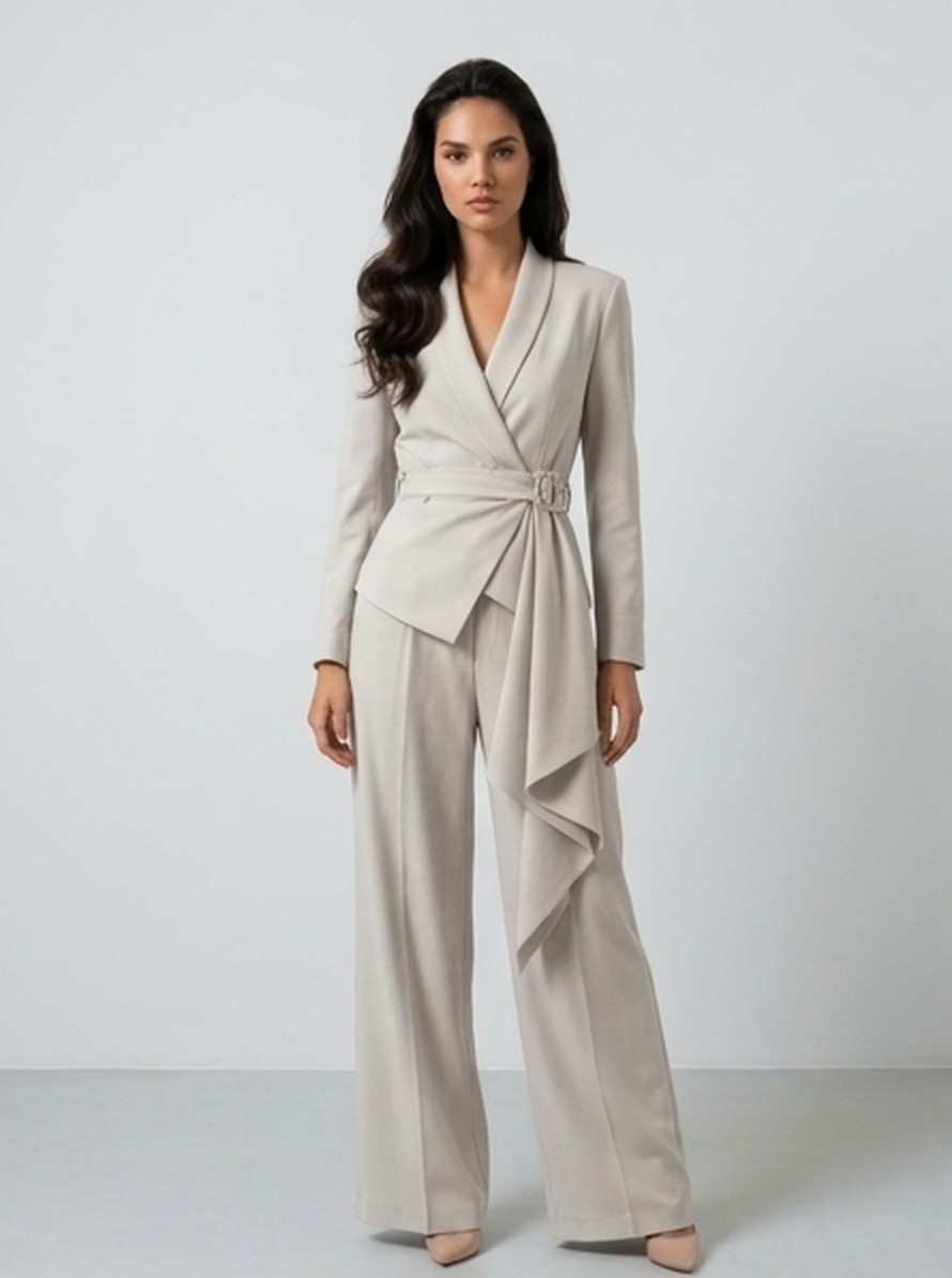The Executive Belted Pants Set