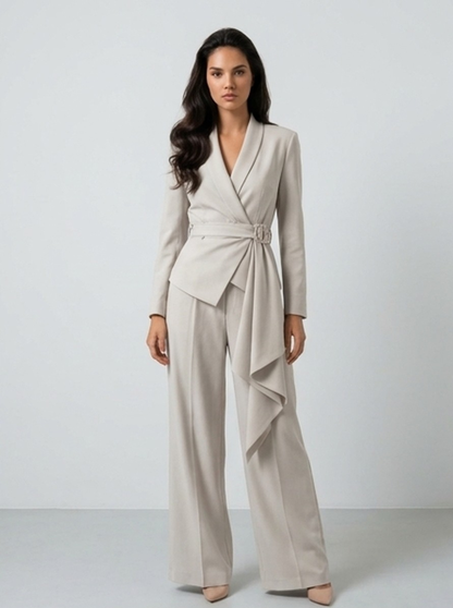 The Executive Belted Pants Set