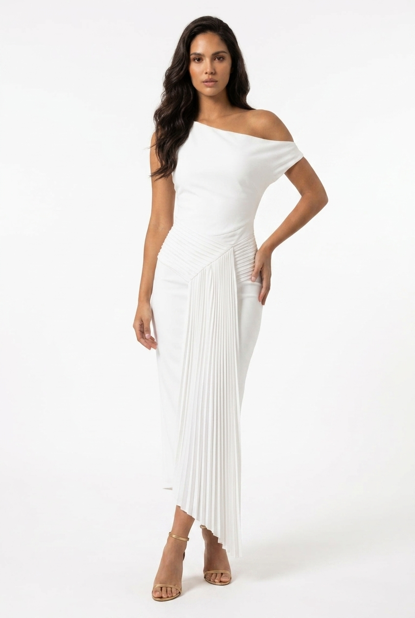 Serena Pleated Dress