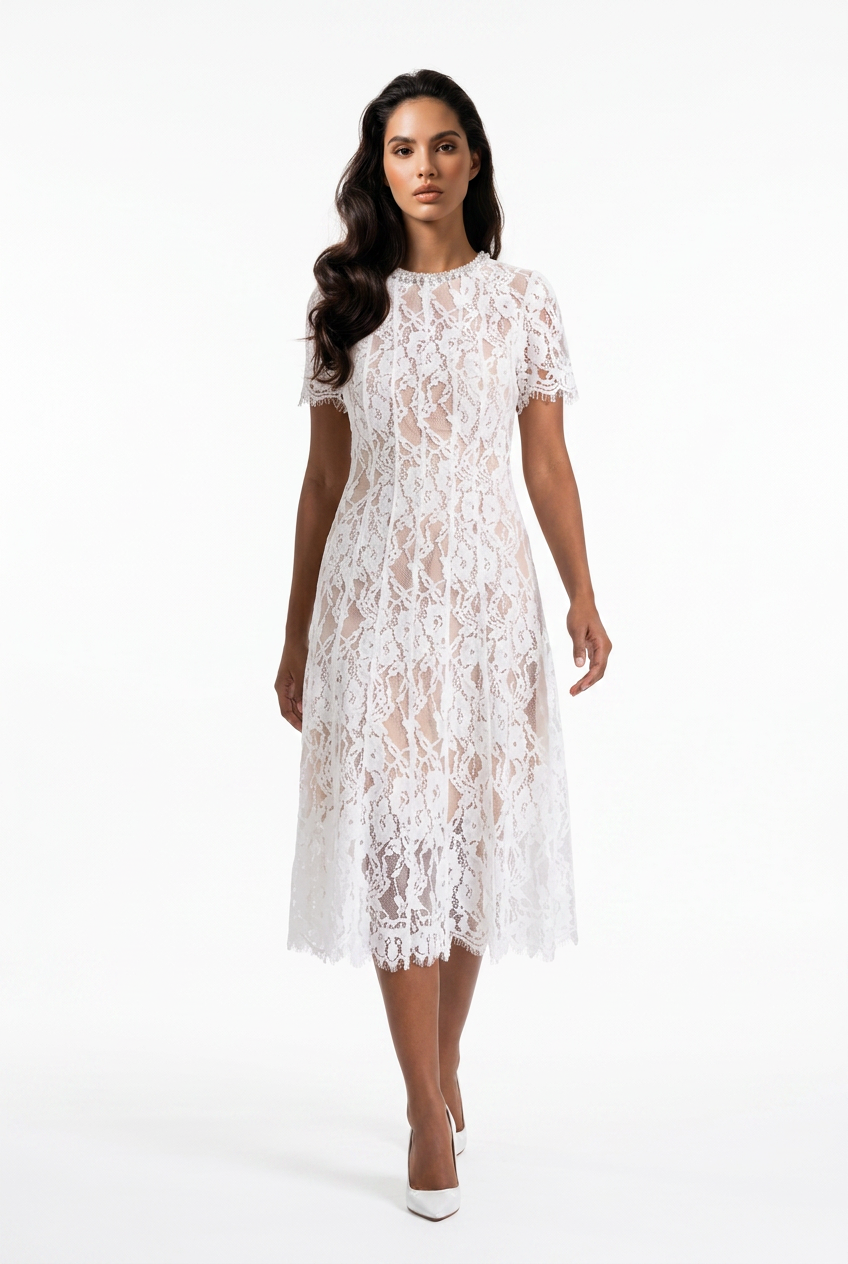 Camille Lace Midi Dress
