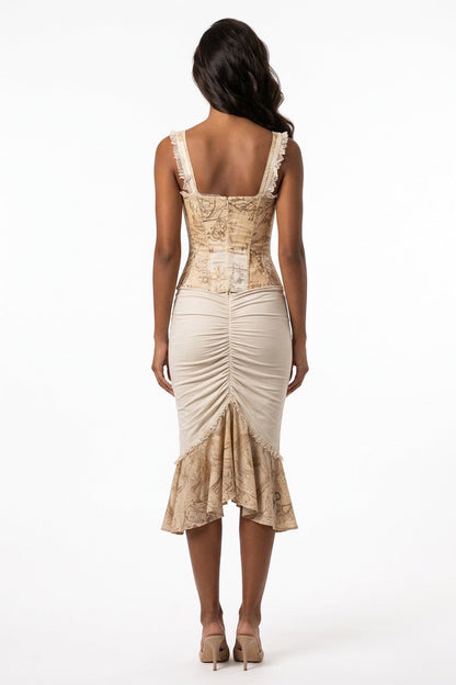 Amélie Corset Midi Dress