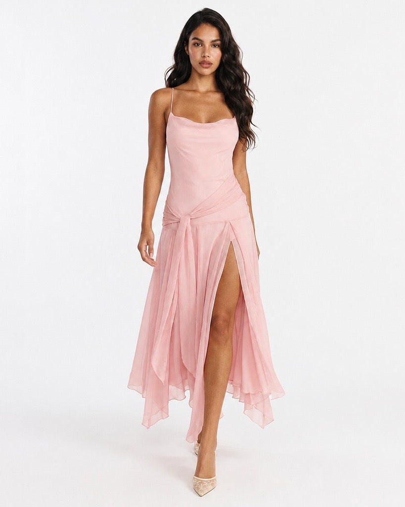 Slit Spaghetti Strap Dress