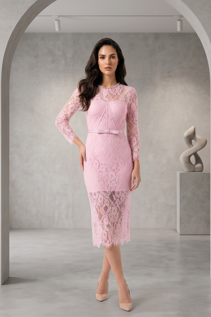 Elara Lace Midi Dress
