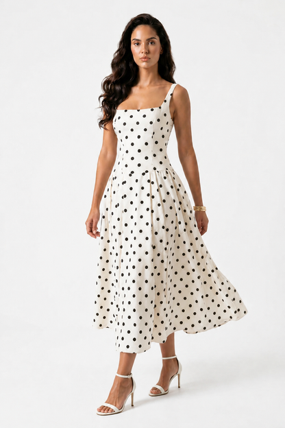 Monroe Polka Maxi Dress