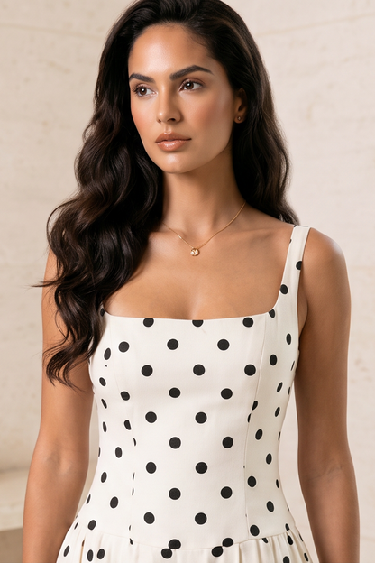 Monroe Polka Maxi Dress