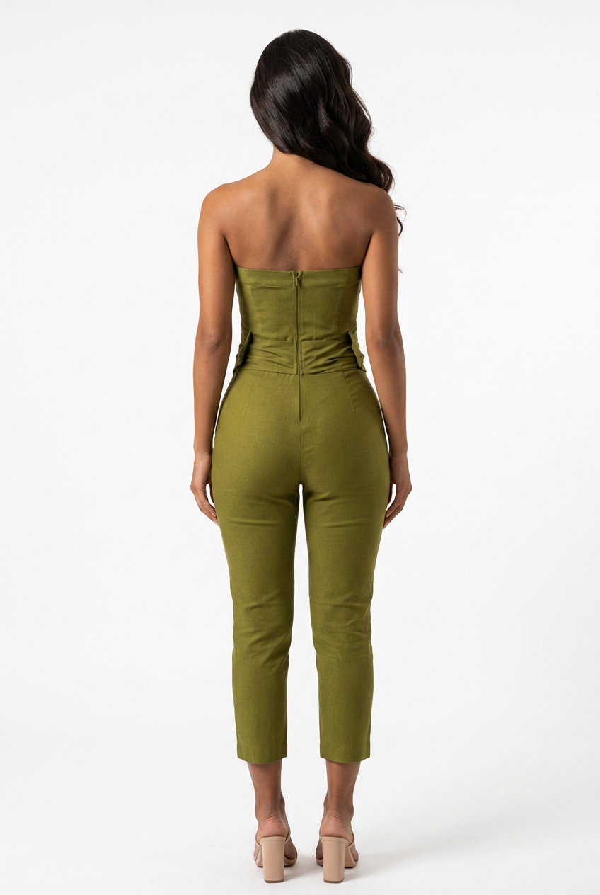 Sophia Belted Tube Jumpsuit