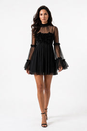 Noir Romance Mini Dress