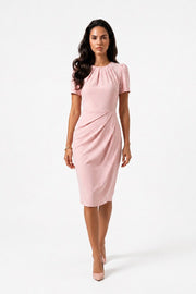 Sophia Ruched Elegance Midi Dress