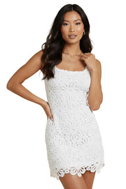Amara Lace Crochet Mini Dress